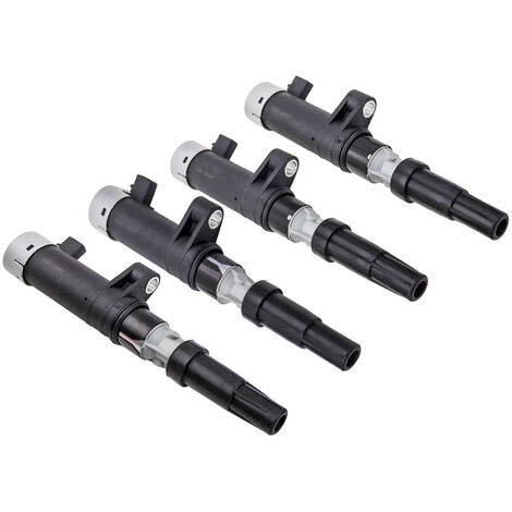 BFO – Lot de 4 bobines d'allumage type crayon pour Renault Megane Laguna Scenic 1.4 1.6 1.8 – Performance optimale – Installation facile