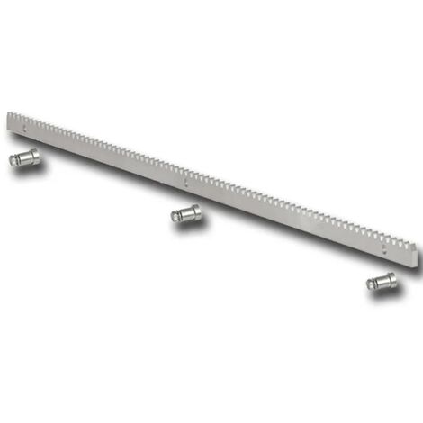 bft cremallera de acero módulo 4 galvanizada 30x12 - 1 metro - cvz d571053