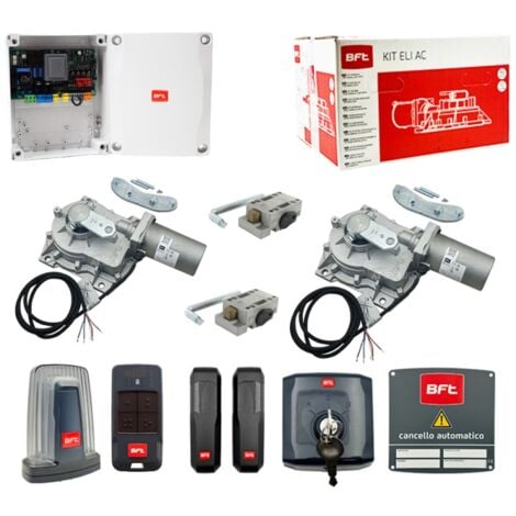BFT KIT COMPLETO PER CANCELLI BATTENTE 230V BFT ELI VELOCE AC A35 KIT 2611889
