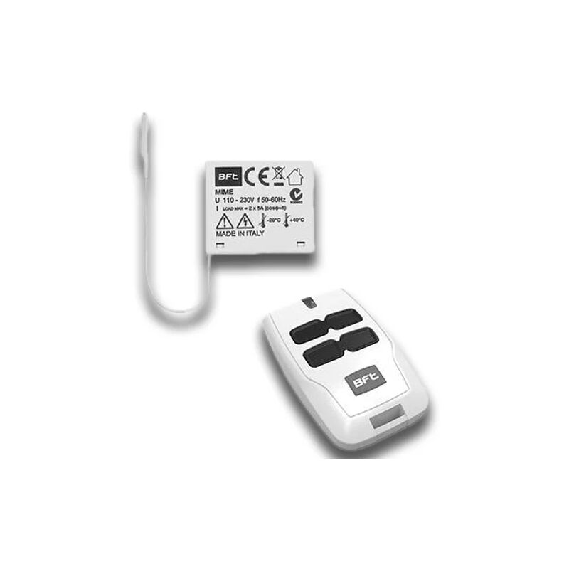 

bft receptor bicanal para interior 433 mhz mime ac kit r400005
