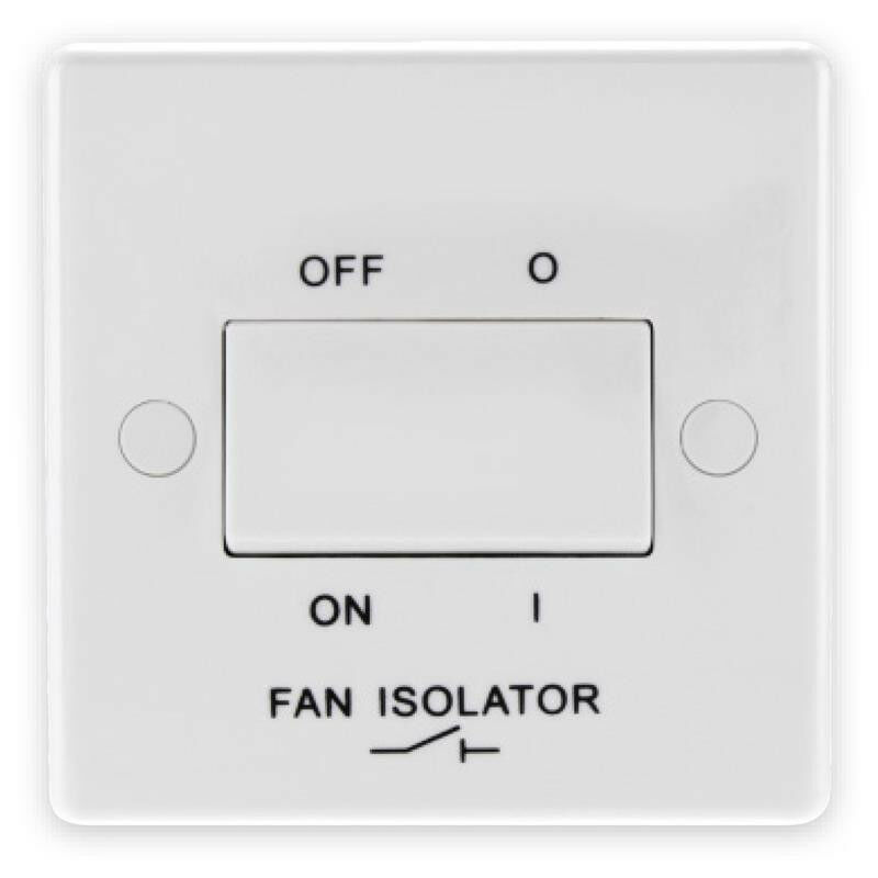 Bg Triple-Pole Fan Isolator Switch - White