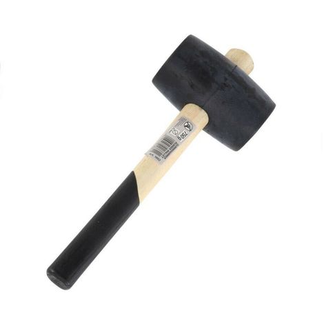 BGS 1862 Mazzuola martello in gomma testa Ø 75 mm manico in legno