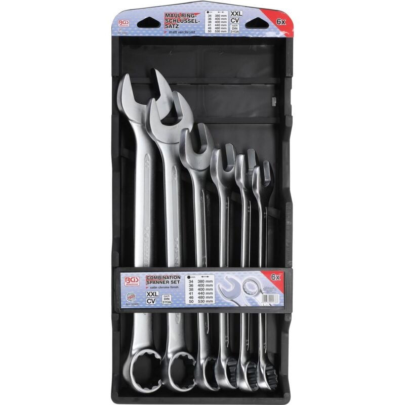 Bgs Technic - Cles mixtes xxl grandes dimensions de 34 a 50 mm - 6 cles