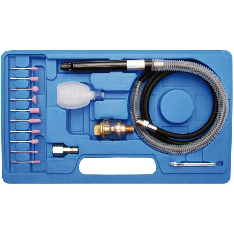 Kit di micro smerigliatrici pneumatiche 17 pz.