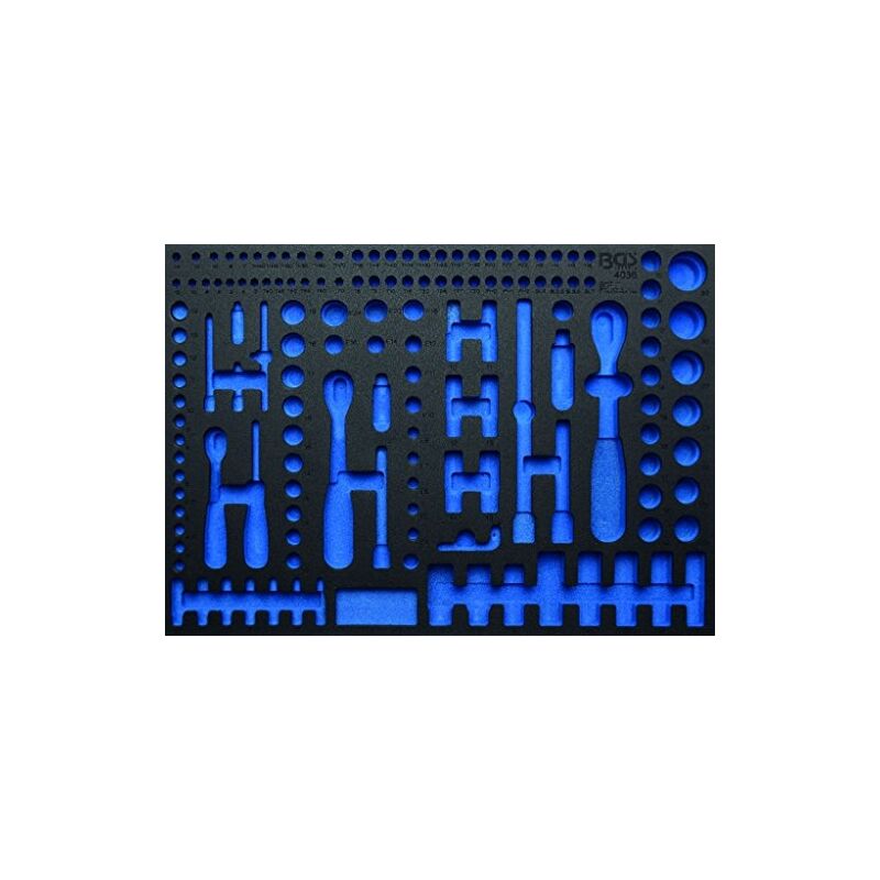 Bgs Technic - bgs 4036-1 vide insert en mousse souple pour: bgs jeu de douilles, 192 pièces vide,