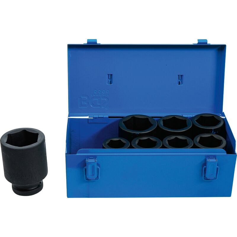 Bgs Technic - Set di bussole esagonali, profonde 25 mm (1') 27 - 50 mm 8 pz.