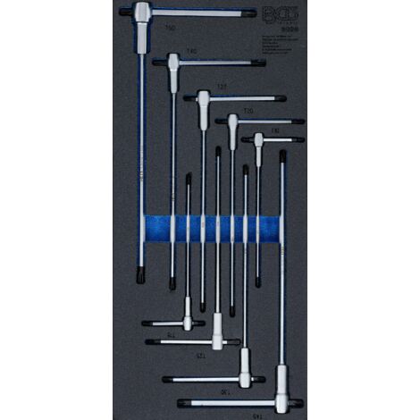 BGS 6090 Werkstattwageneinlage 1/3: Schraubendrehe r-Satz mit T-Gleitgriff, T-Profil