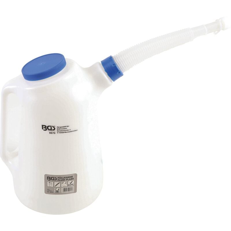 Broc à bec verseur flexible et couvercle 8 l