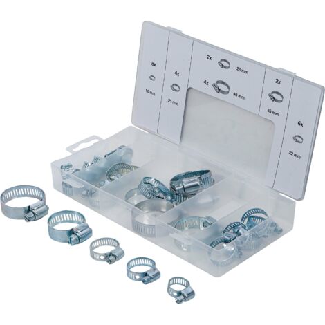 BGS Assortiment de colliers de serrage Ø 16 - 40 mm 26 pcs - 8055