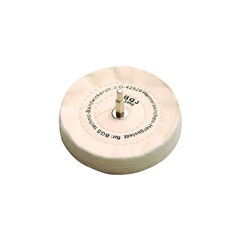 Bgs bgs disque à polir avec mandrin 6 mm, 3989