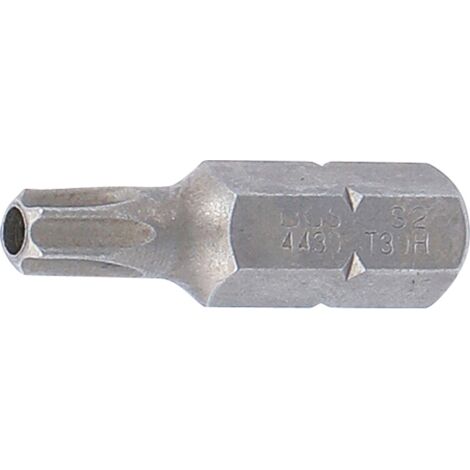 BGS Bit Antrieb Außensechskant 8 mm (5/16&quot) T-Profil (für Torx) mit Bohrung T30 - 4430