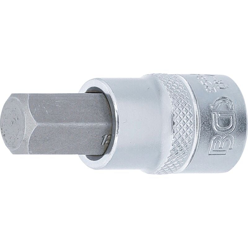Bgs bit douille, 10 mm, 3/8, intérieur 6 pans, 12 mm, 2584
