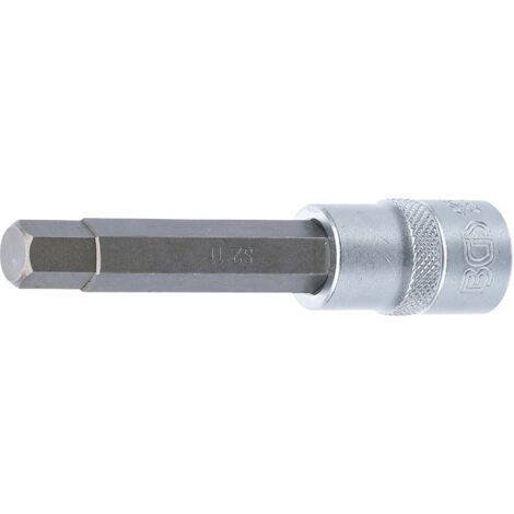 BGS Bit-Einsatz Länge 100 mm Antrieb Innenvierkant 12,5 mm (1/2") Innensechskant 11 mm - 4266