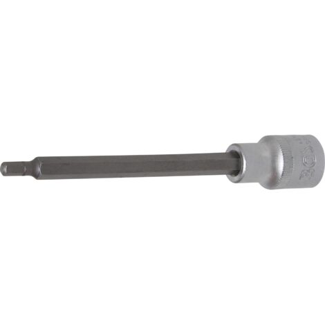 BGS Bit-Einsatz Länge 140 mm Antrieb Innenvierkant 12,5 mm (1/2") Innensechskant 5 mm - 4270