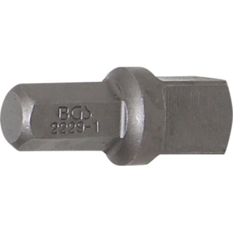 BGS Bit-Knarren-Adapter Außensechskant 8 mm (5/16&quot) - Außenvierkant 10 mm (3/8&quot) 30 mm - 2229-1