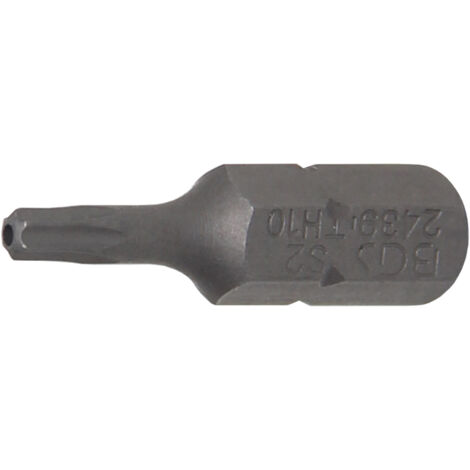 BGS Bit Länge 25 mm Antrieb Außensechskant 6,3 mm (1/4") T-Profil (für Torx) mit Bohrung T10