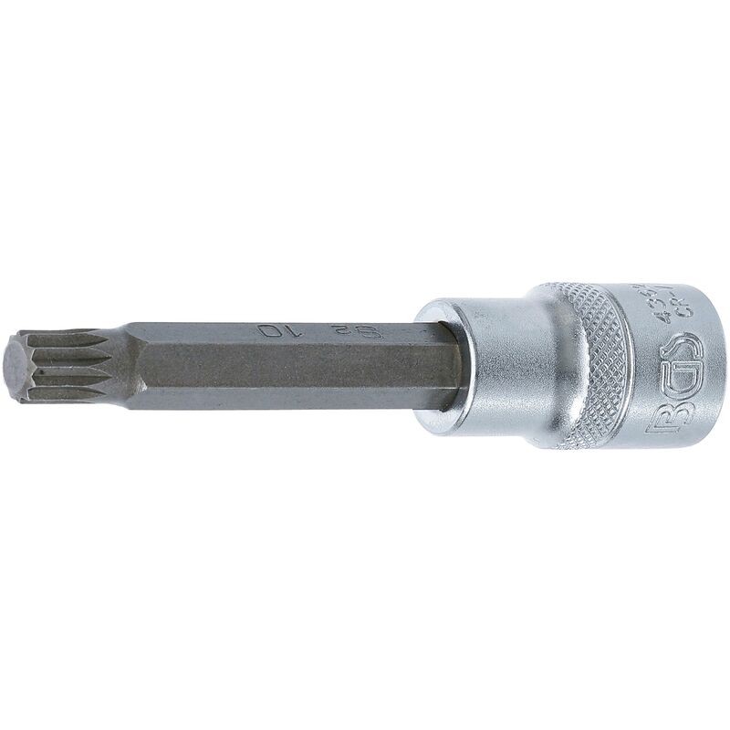 Chiave a bussola lunghezza 100 mm 12,5 mm (1/2') poligonale interno (per xzn) M10