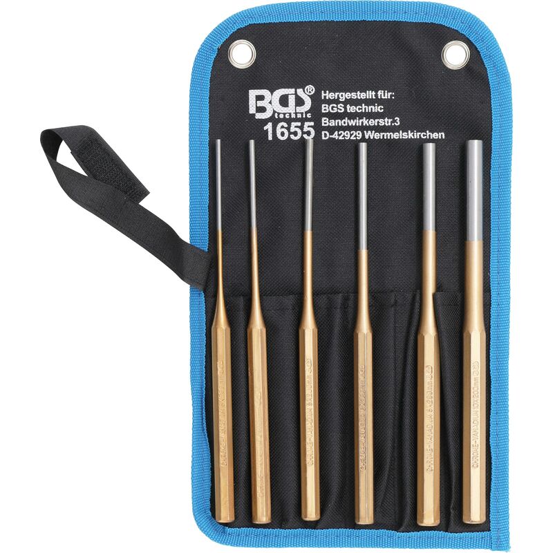 Serie di cacciaspine 200 mm 3 - 10 mm 6 pz.