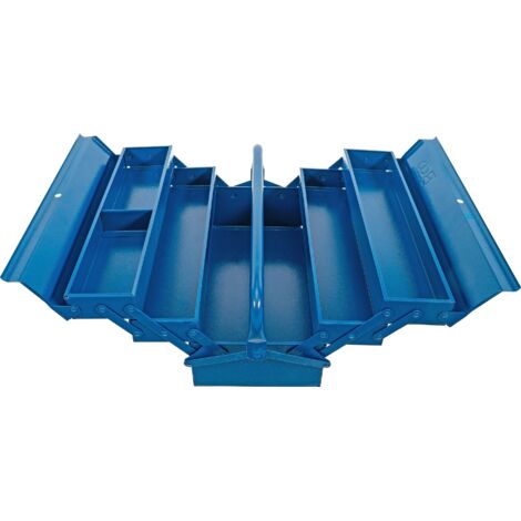 BGS Caisse à outils métallique vide 420 x 200 x 200 mm 5 compartiments - 33000
