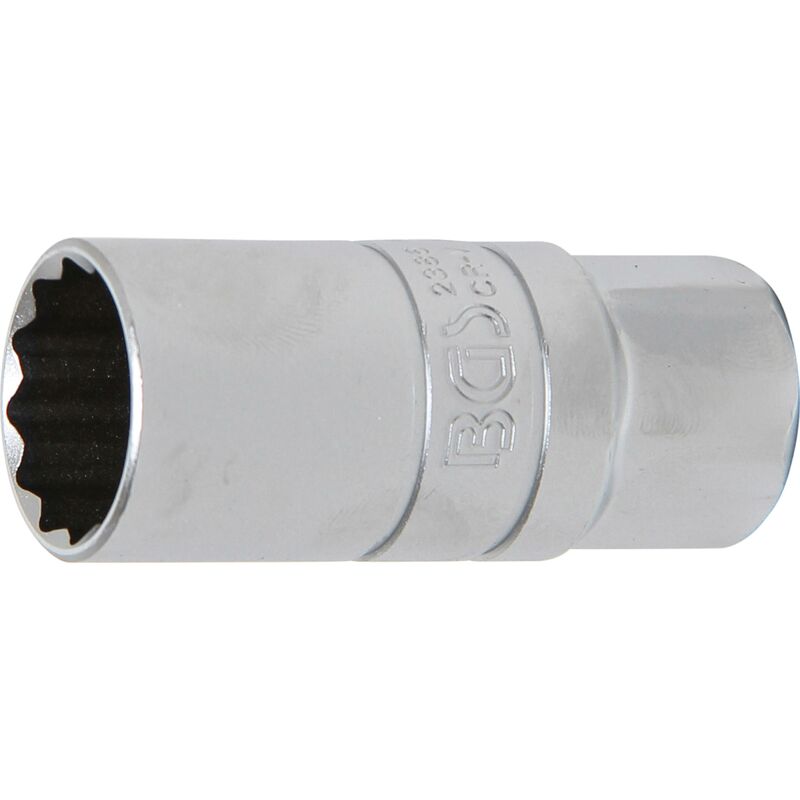 Bussola per candele con gommino, poligonale 12,5 mm (1/2') 21 mm