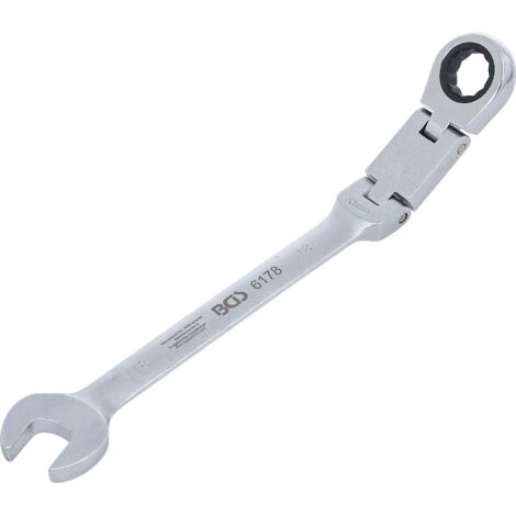 BGS Clés mixtes à cliquet à double articulation pliable 18 mm