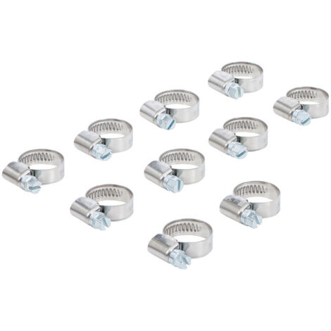 BGS Colliers inoxydable 12 x 20 mm 10 pièces
