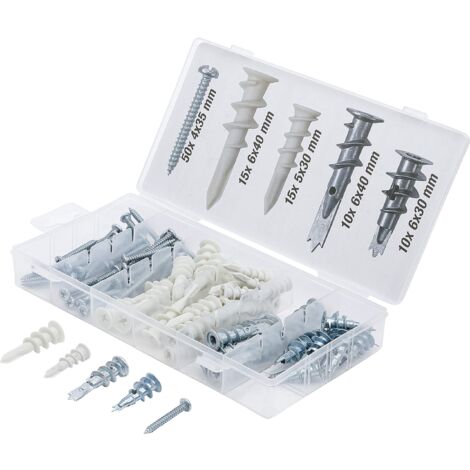 BGS Diy 88200  Assortimento di tasselli per cartongesso  100 pezzi