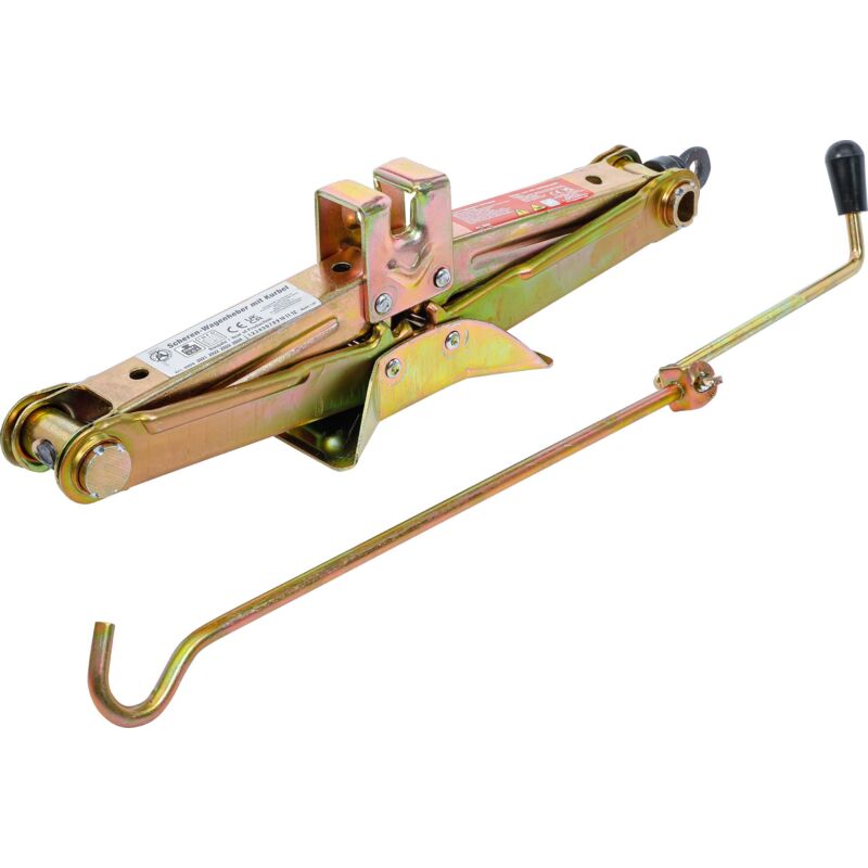 Bgs Technic Sollevatore A Forbice Con Manovella 1 T