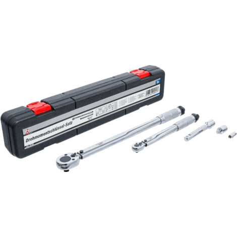 BGS Do it yourself Drehmomentschlüssel-Satz Abtrieb Außenvierkant 6,3 mm (1/4") 5 - 25 Nm, 12,5 mm (1/2") 28 - 210 Nm 5-tlg.