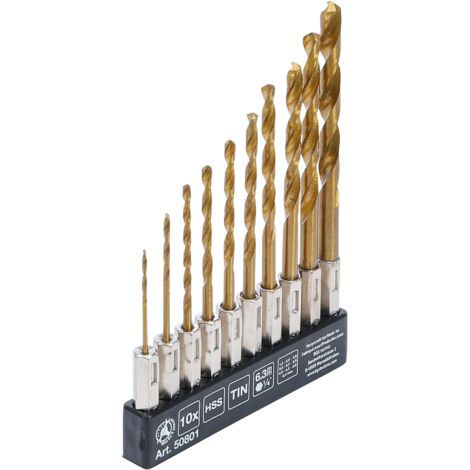 BGS Do it yourself HSS-Bohrer-Satz titan-nitriert 1,5 - 6 mm 10-tlg.