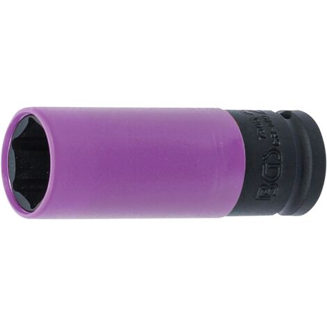 BGS Douille à choc avec protection ultra mince 12,5 mm (1/2") 22 mm