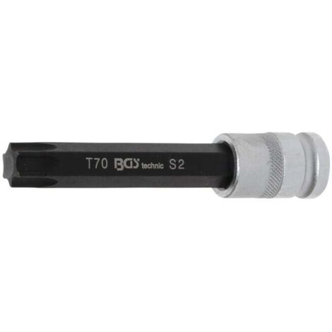 BGS Douille à embouts longueur 120 mm 12,5 mm (1/2") profil T (pour Torx) T70