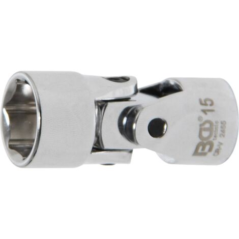 BGS Douille d'articulation à cardans six pans 10 mm (3/8") 15 mm