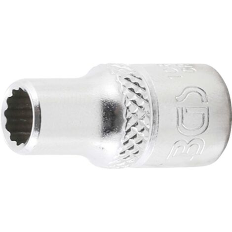 BGS Douille pour clé, douze pans 6,3 mm (1/4") 7/32"
