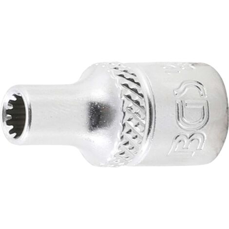 BGS Douille pour clé, Gear Lock 6,3 mm (1/4") 4 mm