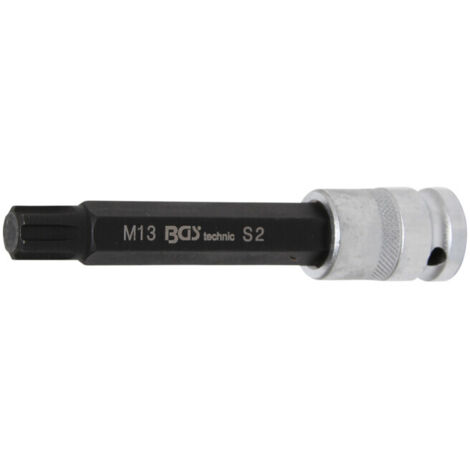 BGS Douilles à embouts longueur 120 mm 12,5 mm (1/2") profil cannelé (pour RIBE) M13
