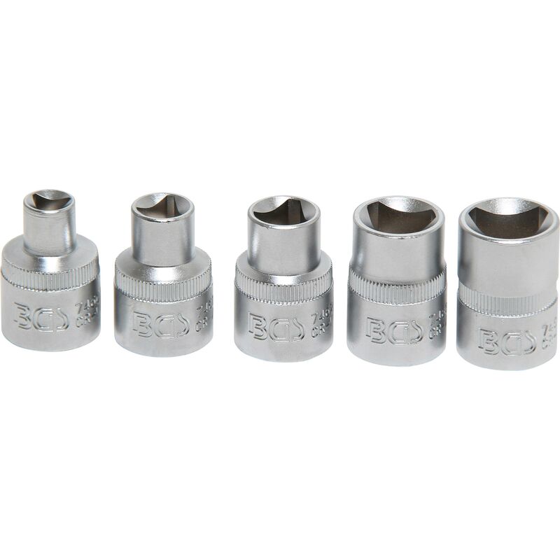 Set di bussole triangolari M5 - M12 (8 - 16,5 mm) 5 pz.