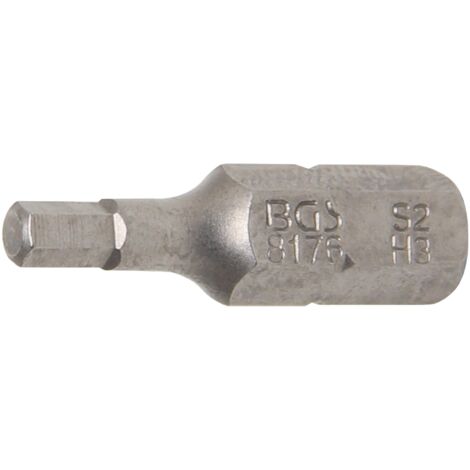 BGS Embout 6,3 mm (1/4") six pans intérieurs 3 mm