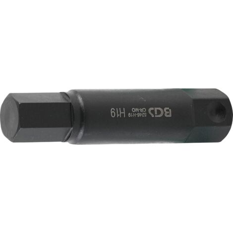 BGS Embout longueur 100 mm 22 mm six pans intérieurs 19 mm