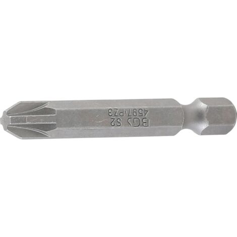 BGS Embout longueur 50 mm 6,3 mm (1/4") cruciforme PZ3