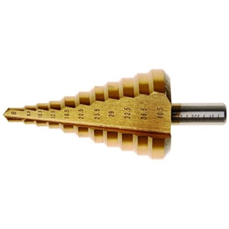 BGS Foret étagé nitruré au titane Ø 6 - 40,5 mm - 1615