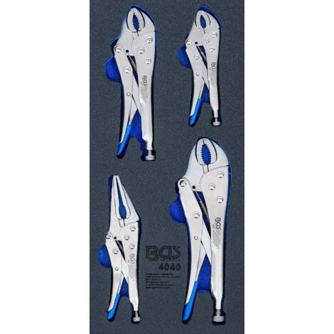 BGS Garniture pour servante d'atelier 1/3 : Pinces de préhension 4pcs - 4040
