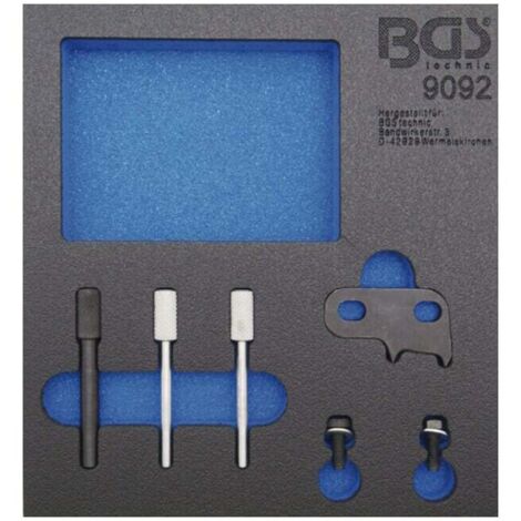 BGS Insert de servante d'atelier 1/6 : Coffret de calage pour MINI, Citroën, Peugeot 1.6 diesel