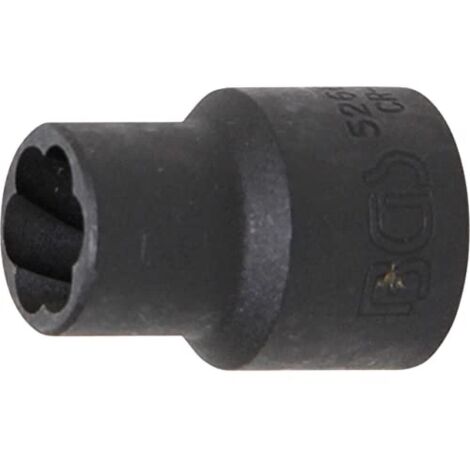 BGS – Inserto per chiave a bussola speciale/estrattore per viti, 12,5 x 12 mm, 1 pezzi, 5266 – 12