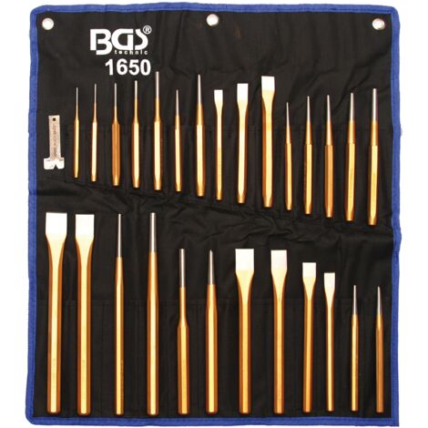BGS Jeu de burins et de poinçons 28 pièces - 1650