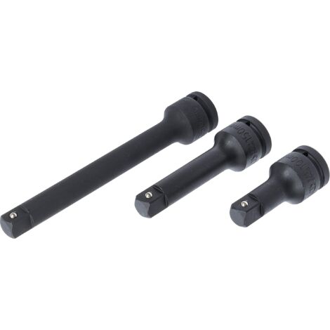 BGS Juego de extensiones de impacto  20 mm (3/4")  3 piezas