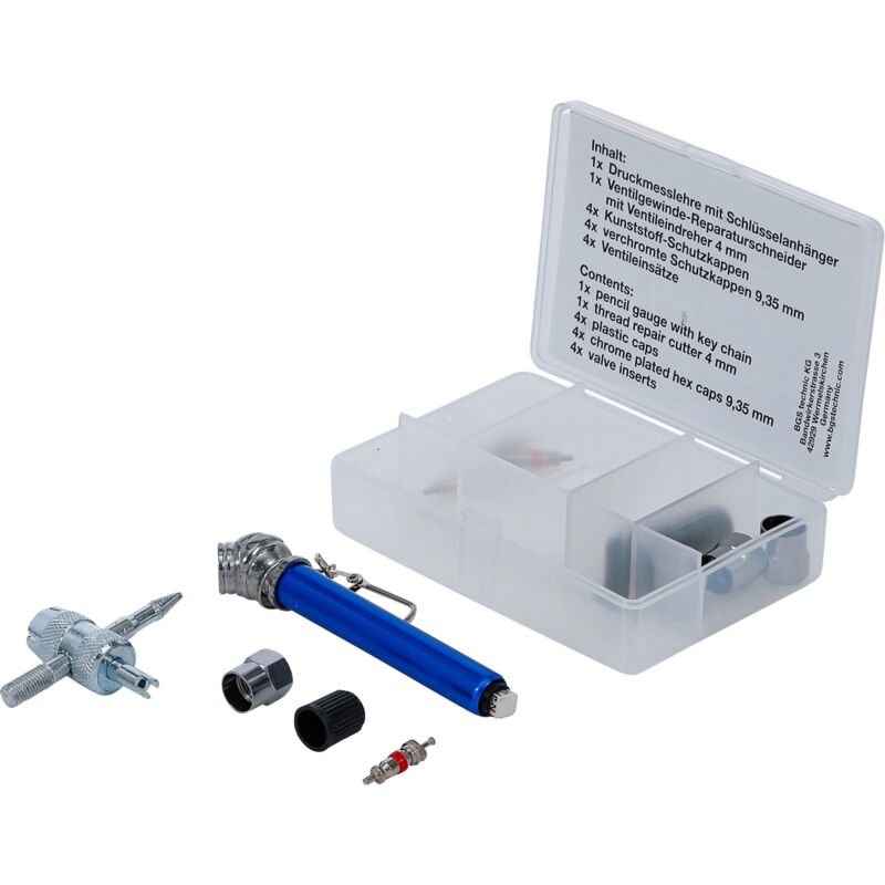 Bgs Technic - bgs kit de réparation pour pneus valves, 14 pièces, 3272
