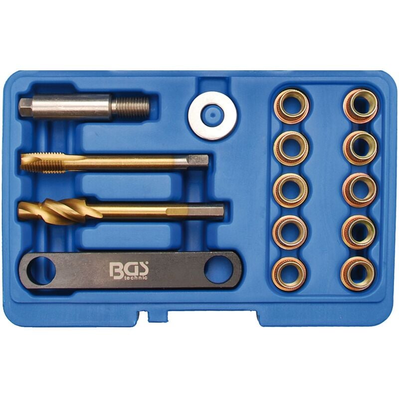 Bgs Technic - Set di riparazione per filettatura freni per vag M12 x 1,5 15 pz.