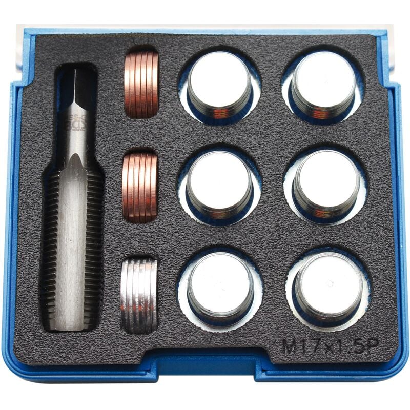Bgs Technic - Kit di riparazione per filettatura scarico olio M17 x 1,5 mm
