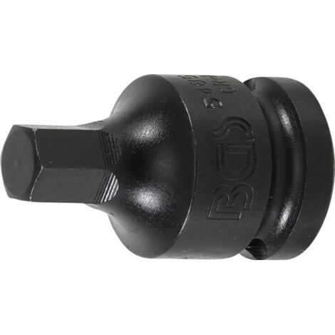 BGS Kraft-Bit-Einsatz Antrieb Innenvierkant 12,5 mm (1/2") Innensechskant 10 mm - 5485-10